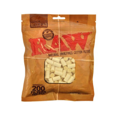 Фильтры для самокруток 8мм RAW Regular Cotton (200 шт)