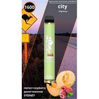 Одноразовые электронные сигареты City High Way 1600 затяжек Taipei Банан