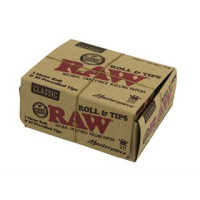 Бумага сигаретная RAW Classic Rolls 54мм + 30 готовых TIPS 3 метра Masterpiece