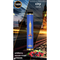 Одноразовые электронные сигареты City High Way 1600 затяжек Milan Ледяная Клубника/Личи