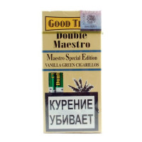 Сигариллы Good Times Double Maestro Vanilla Green 5 шт.