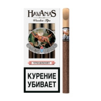 Сигариллы Havanas Wood Tip Strawberry 4 шт.