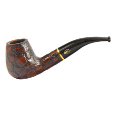 Трубка для табака Savinelli Alligator Brown 628 фильтр 9 мм